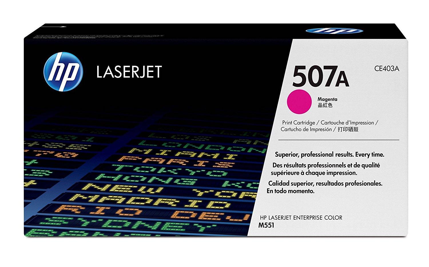 Тонер Картридж HP №507A CE403A пурпурный для HP Color LaserJet M551 (5500стр.)