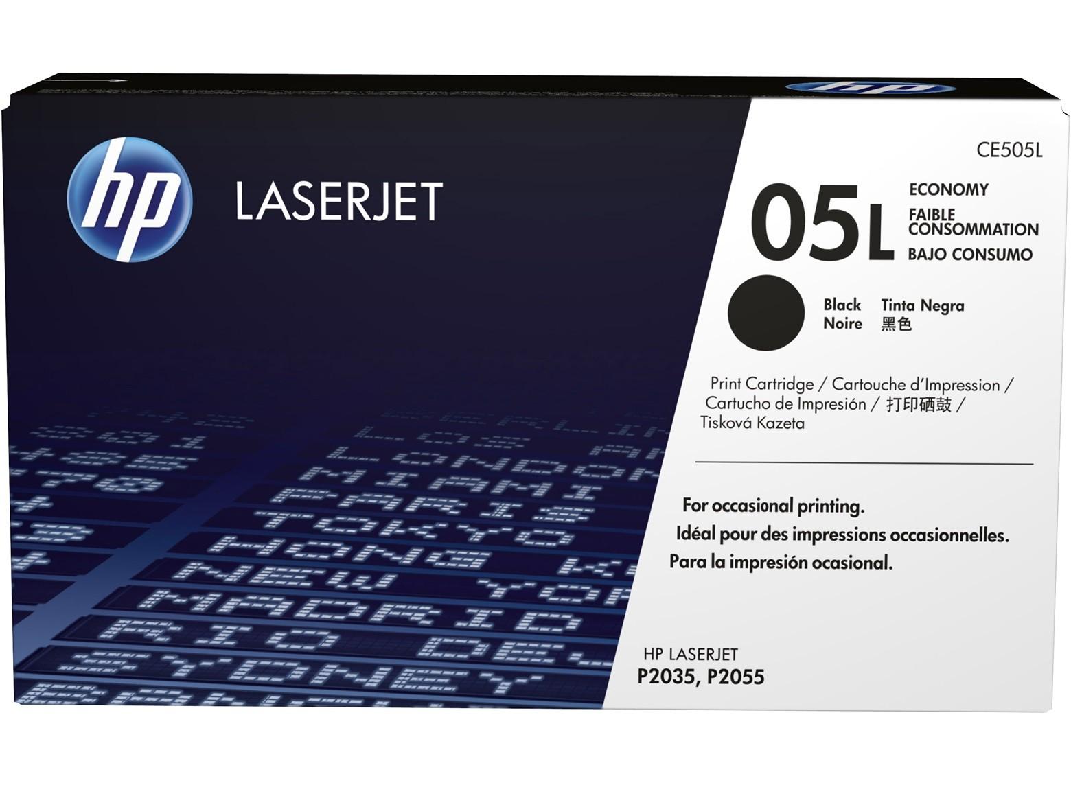 Тонер Картридж HP CE505L черный для HP LaserJet P2035/2055 (1000стр.)