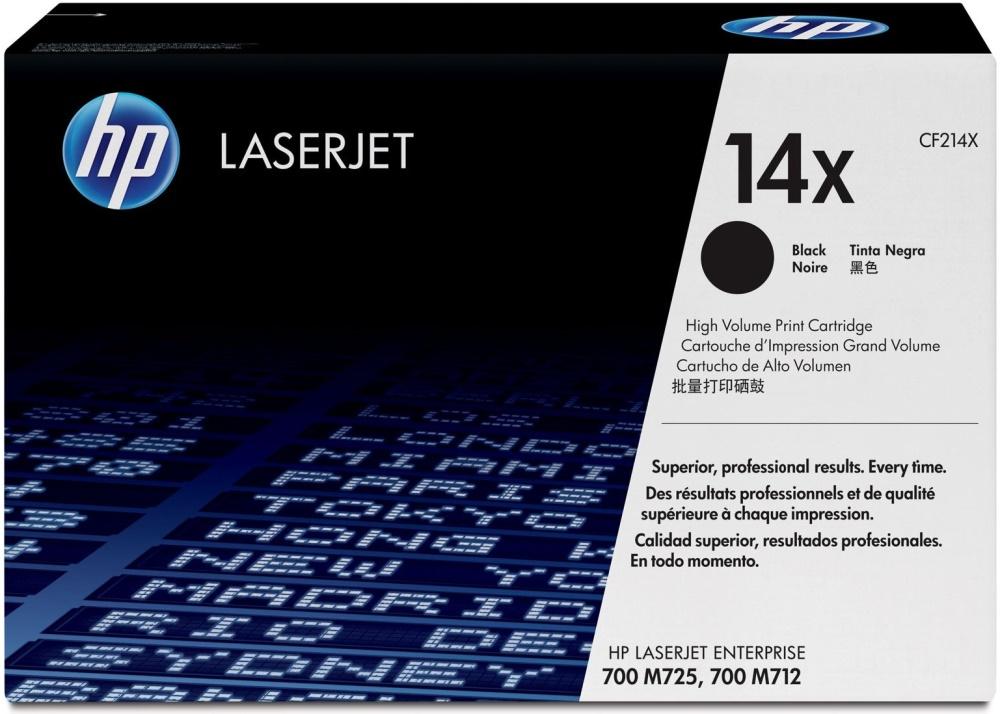 Тонер Картридж HP 14X CF214X черный для HP 700/M712 (17500стр.)