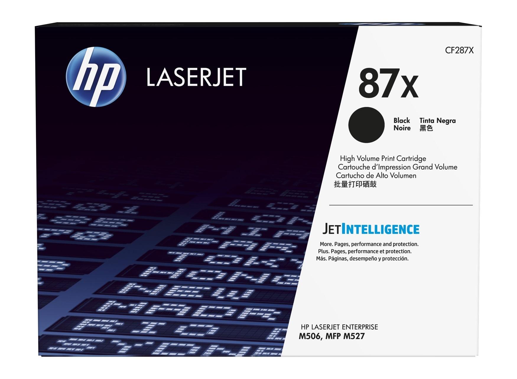 Тонер Картридж HP 87X CF287X черный для HP LaserJet Ent M506/M527 (18000стр.)