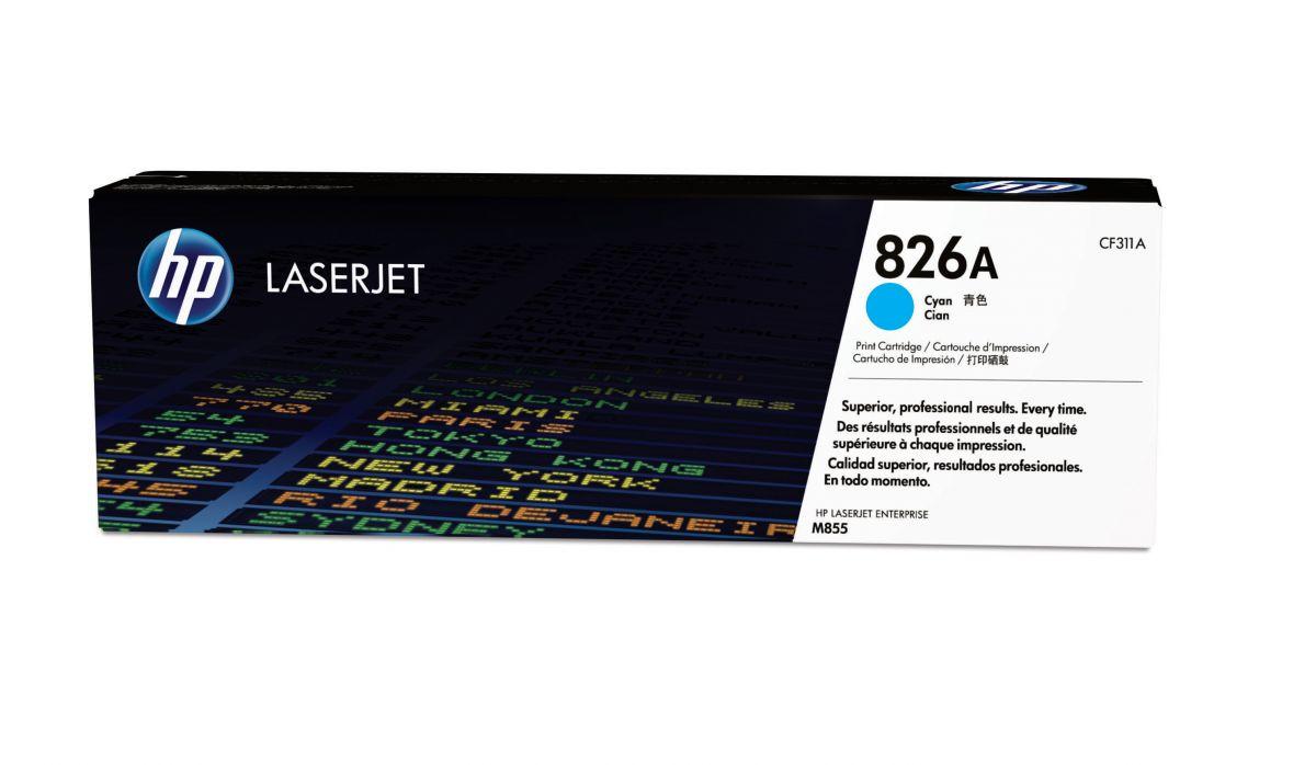 Тонер Картридж HP 826A CF311A голубой для HP Color LaserJet M855