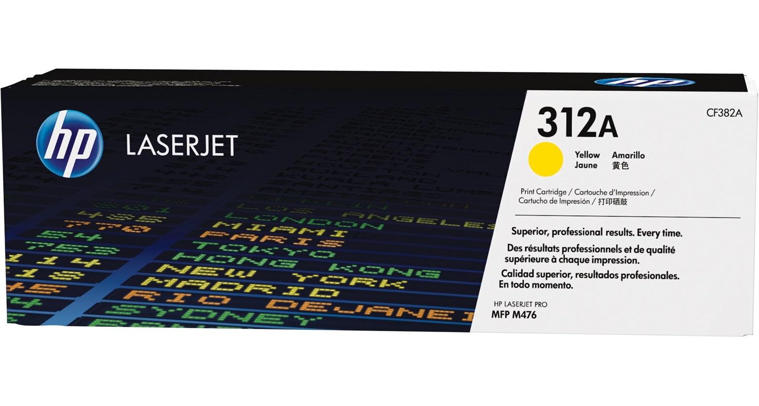 Тонер Картридж HP 312A CF382A желтый для HP Color LaserJet Pro M476 (2400стр.)