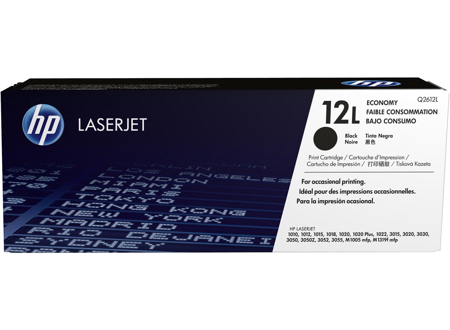 Тонер Картридж HP Q2612L черный для HP LaserJet 1010/1012/1015/1018/1020/1022 (1000стр.)