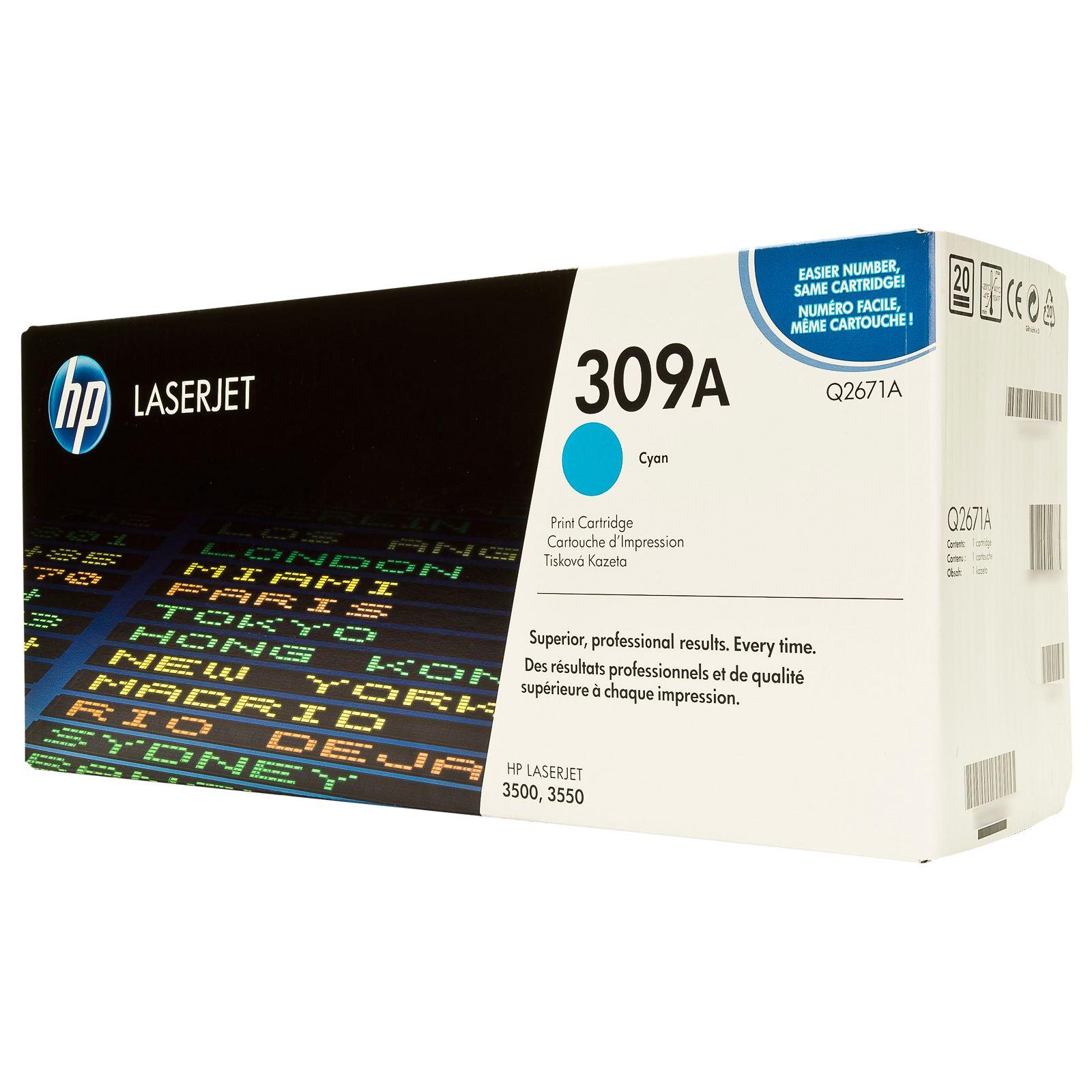 Тонер Картридж HP Q2671A голубой для HP 3500/3550/3700 (4000стр.)