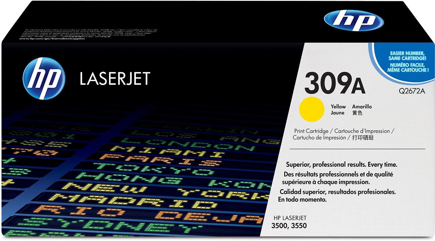 Тонер Картридж HP Q2672A желтый для HP 3500/3550/3700 (4000стр.)