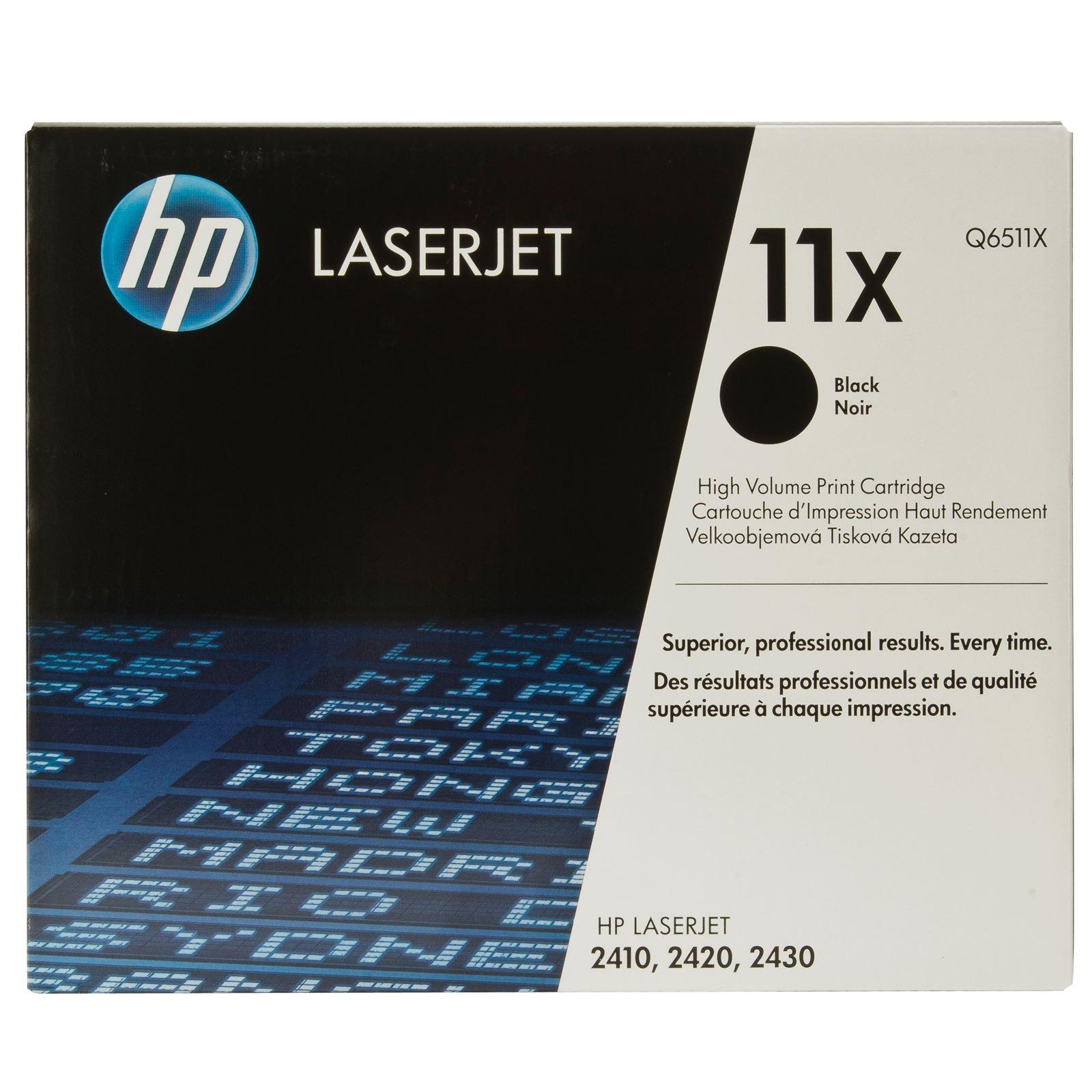 Тонер Картридж HP Q6511X черный для HP LaserJet 2410/2420/2430 (12000стр.)