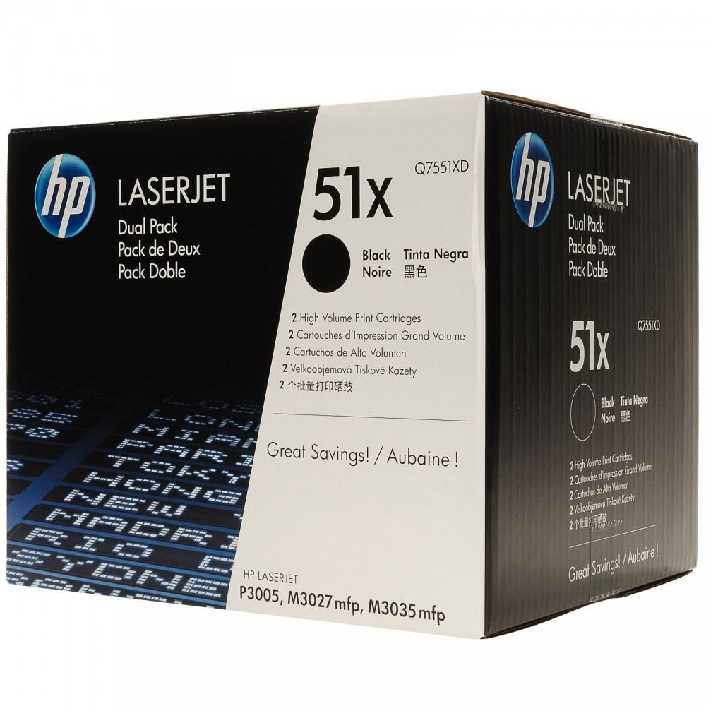 Тонер Картридж HP Q7551X черный для HP LaserJet P3005/M3035/M3027 (13000стр.)