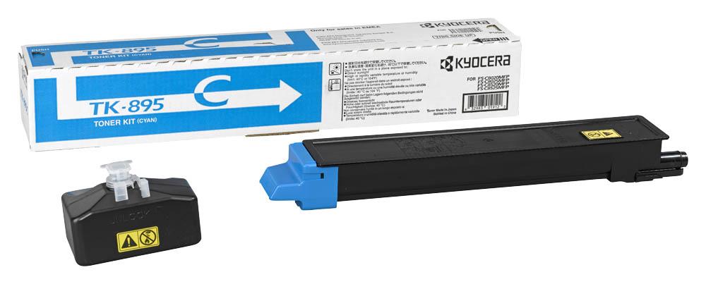 Тонер Картридж Kyocera 1T02K0CNL0 TK-895C голубой для Kyocera FS-C8020MFP/C8025MFP (6000стр.)