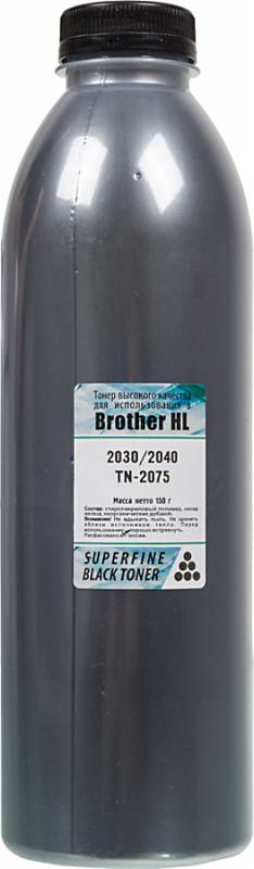 Тонер SuperFine SF-2030-150 черный флакон 150гр. для принтера HL2030/2040