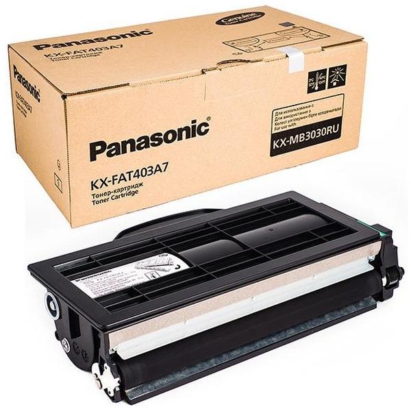Тонер Картридж Panasonic KX-FAT403A7 черный для Panasonic KX-MB3030 (8000стр.)