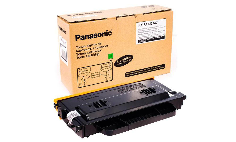Тонер Картридж Panasonic KX-FAT431A7 черный для Panasonic KX-MB2230/2270/2510/2540 (6000стр.)