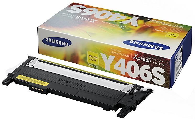 Тонер Картридж Samsung CLT-Y406S желтый для Samsung LP-360/365/368/CLX-3300/330 (1000стр.)