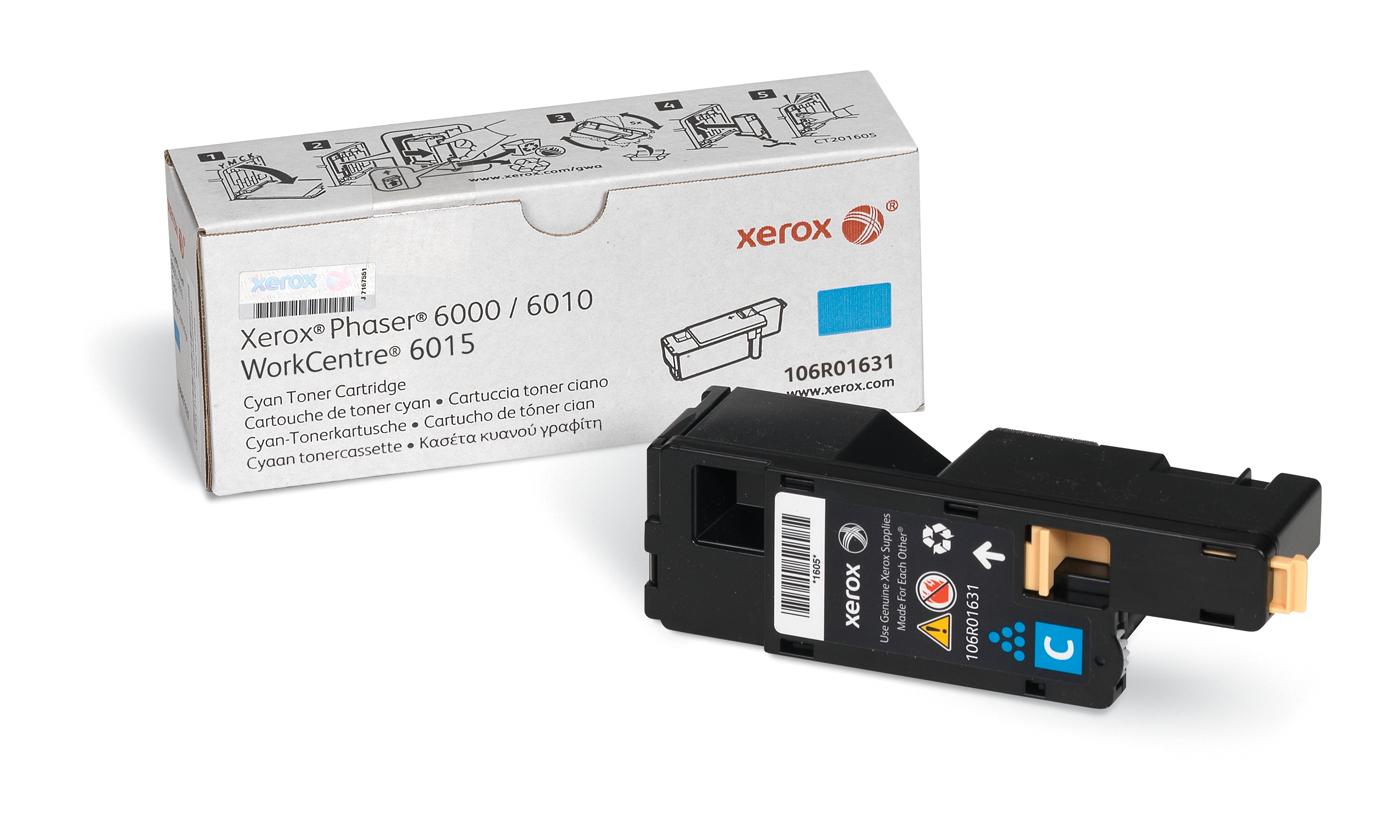 Тонер Картридж Xerox 106R01631 голубой для Xerox Phaser 6000/6010N/WC 6015 (1000стр.)