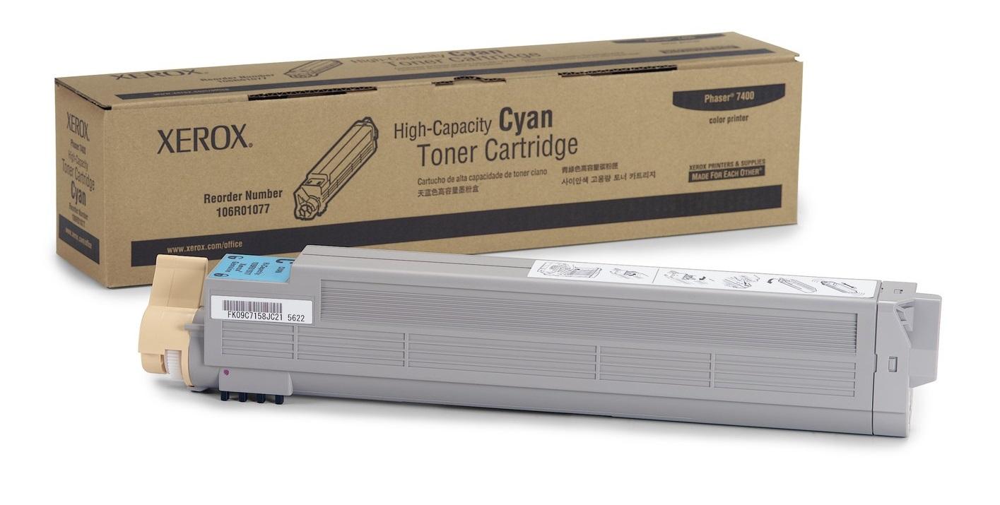 Тонер Картридж Xerox 106R01077 голубой для Xerox Phaser 7400 (18000стр.)
