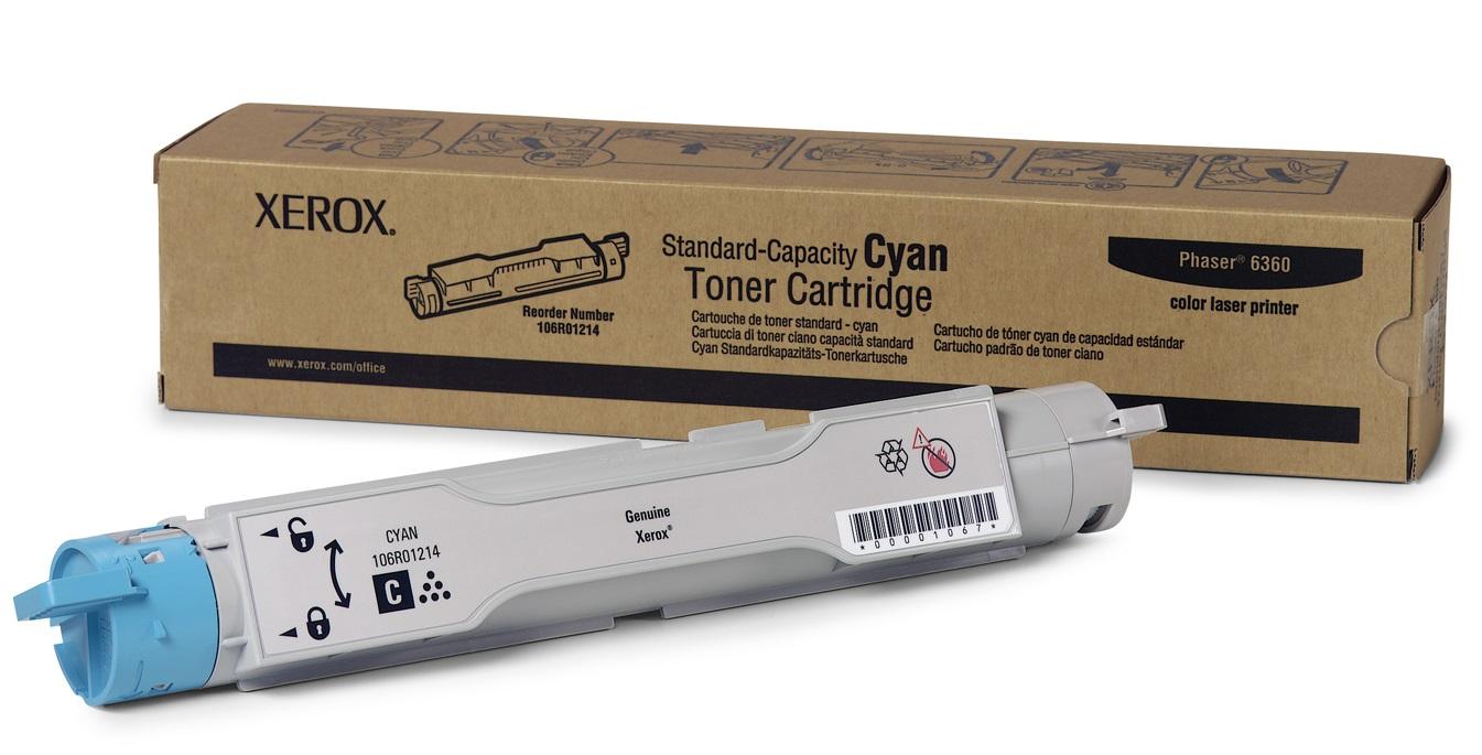 Тонер Картридж Xerox 106R01214 голубой для Xerox Phaser 6360 (5000стр.)