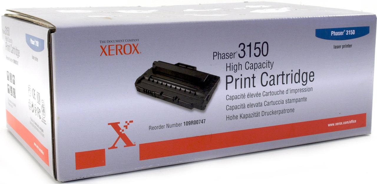 Тонер Картридж Xerox 109R00747 черный для Xerox Phaser 3150 (5000стр.)