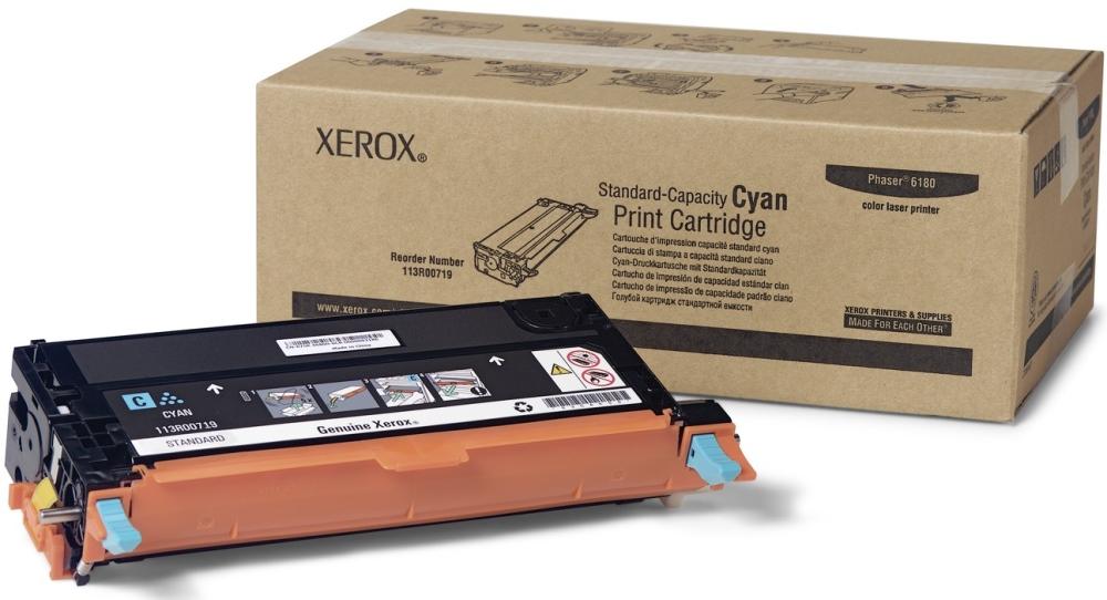 Тонер Картридж Xerox 113R00719 голубой для Xerox Phaser 6180/6180 (2000стр.)